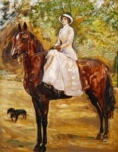 Donna in Bianco a Cavallo da Max Slevogt