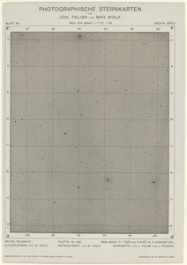 Photographische Sternkarten 17 marzo 1906, 2268. Creatori: Max Wolf, Johann Palisa da Max Wolf, Johann Palisa