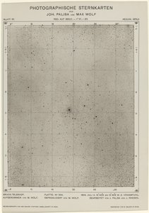Carte stellari fotografiche (6 luglio 1904) da Max Wolf and Joh. Palisa