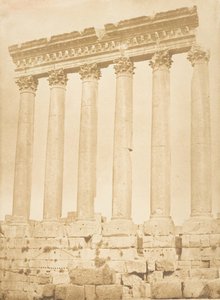 Colonnato del Tempio del Sole, a Baalbek Heliopolis da Maxime Du Camp