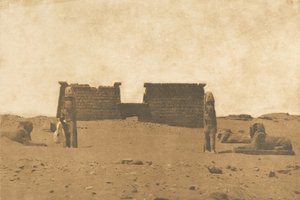 Dromos del Tempio di Sébona, 3 aprile 1850 da Maxime Du Camp