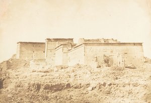 Ensemble del Tempio di Iside a File - Vista presa a nord, aprile 1850 da Maxime Du Camp