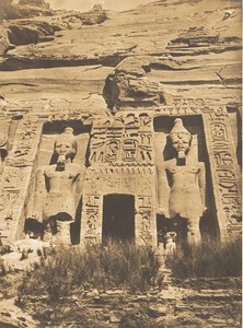 Entrata del Tempio di Hathor, ad Abu Simbel, marzo 1850