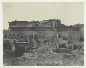Facciata posteriore, Grande Tempio di Dendera, Alto Egitto da Maxime Du Camp