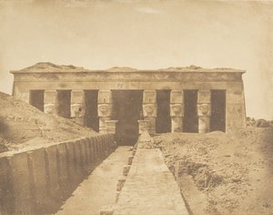 Facciata del Tempio di Athor a Dendérah Tentyris, 1849-50