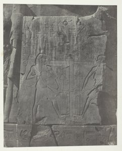 Gournah, Sculture del Trono dei Colossi; Tebe da Maxime Du Camp