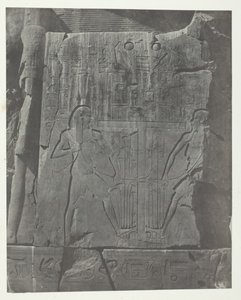 Gournah, Sculture del Trono dei Colossi, Tebe, 1849-51, stampato 1852 da Maxime Du Camp