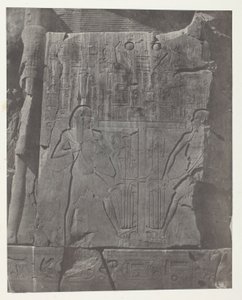 Gournah, Sculture del Trono dei Colossi; Tebe da Maxime Du Camp