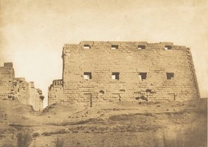 Grande pilone del Palazzo di Karnak, Tebe, 1849-50 da Maxime Du Camp