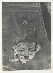 Ibsamboul, Colosso Occidentale del Tempio di Phrè, Nubia, 1849-51, stampato 1852 da Maxime Du Camp