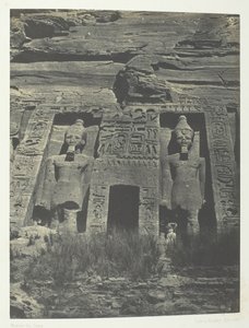 Ibsamboul, Entrata del Tempio di Hathor, Nubia, 1849-51, stampato 1852 da Maxime Du Camp