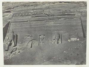 Ibsamboul, Vue Générale Du Grand Spéos De Phrè, Nubia da Maxime Du Camp