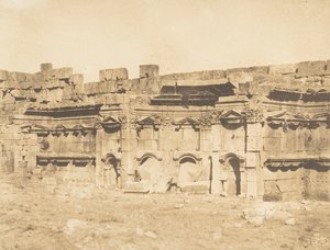 Interno del recinto del Tempio di Baalbek Eliopoli da Maxime Du Camp