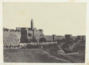 Gerusalemme, Mura occidentali; Palestina da Maxime Du Camp
