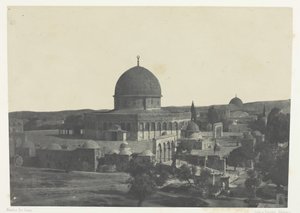 Gerusalemme, Moschea di Omar, Palestina (1849-51, stampato 1852) da Maxime Du Camp