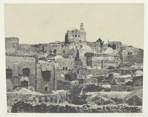 Gerusalemme, quartiere occidentale; Palestina da Maxime Du Camp