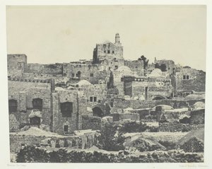 Gerusalemme, Quartiere Occidentale, Palestina, 1849-51, stampato 1852 da Maxime Du Camp