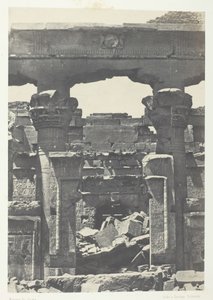 Kalabscheh, Porta del Pronao, Nubia, 1849-51, stampato 1852 da Maxime Du Camp