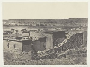 Kalabscheh, vista generale del tempio di Kalabscheh (Talmis); Nubia da Maxime Du Camp