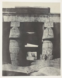 Karnak, Portico del Tempio di Khons; Tebe da Maxime Du Camp