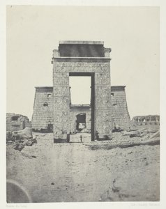 Karnak, Propilone del Tempio di Khons; Tebe da Maxime Du Camp