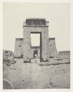 Karnak, Propilone del Tempio di Khons; Tebe da Maxime Du Camp