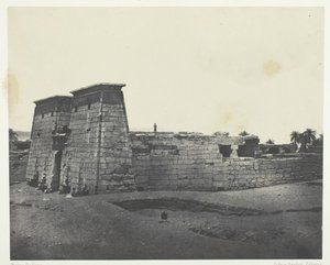 Karnak, Tempio di Khons, Tebe, 1849-51, stampato 1852 da Maxime Du Camp
