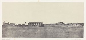 Luxor, Vista Generale delle Rovine; Tebe da Maxime Du Camp