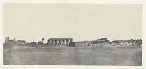 Luxor, Vista Generale delle Rovine; Tebe da Maxime Du Camp
