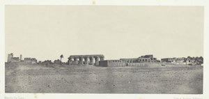 Louqsor, Vue Générale des Ruines, Tebe, 184951, stampato 1852 da Maxime Du Camp