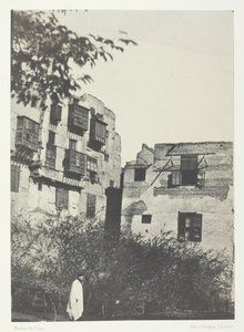 Maison et Jardin dans le Quartier Frank, Le Caire, 1849-51, stampato 1852