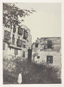 Casa e giardino nel quartiere Frank, Il Cairo da Maxime Du Camp