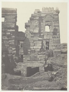 Médinet-Habou, Facciata Settentrionale del Gineceo di Ramsès-Méiamoun, Tebe, 184951 da Maxime Du Camp