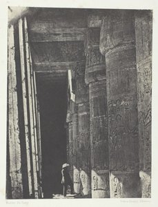 Médinet-Habou, Galleria del Palazzo di Ramsès-Méiamoun, Tebe da Maxime Du Camp