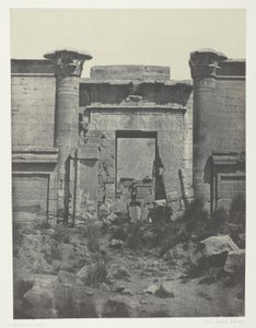 Médinet-Habou, Propilei del Thoutmoseum; Tebe da Maxime Du Camp