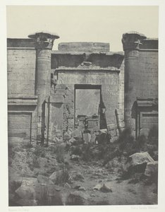 Médinet-Habou, Propilei del Thoutmoseum, Tebe da Maxime Du Camp