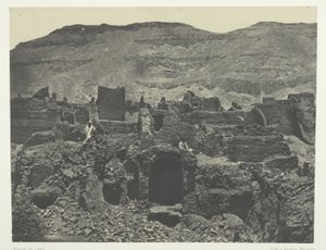 Médinet-Habou, Rovine della Città di Papa; Tebe da Maxime Du Camp