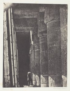 Médinet-Habou, Galleria del Palazzo di Ramsès-Méiamoun; Tebe da Maxime Du Camp