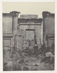 Médinet-Habou, Propilei del Thoutmoseum; Tebe da Maxime Du Camp