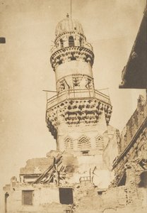 Minareto inclinato della Moschea di Bibars, al Cairo, dicembre 1849-gennaio 1850 da Maxime Du Camp
