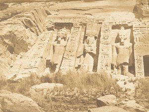 Metà della facciata dello Spéos di Athor, ad Abousembil parte meridionale