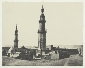 Moschea di Aly-Bey, Girgeh, Alto Egitto, 1849-51, stampato 1852 da Maxime Du Camp