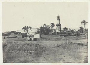 Moschea di El-Arif e tomba di Mourad-Bey, Alta-Egitto, 1849-51, stampato 1852 da Maxime Du Camp