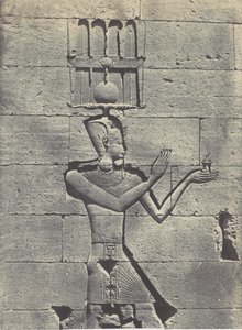 Nubie. Kalabscheh. Sculture della Facciata posteriore del Tempio da Maxime Du Camp
