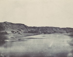 Nubie. Rive Orientale del Nilo Villaggio di Bab. Vista presa a sud di Filè, 1850