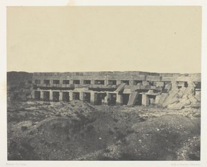 Palais de Karnak, Appartements Privés du Palais, Promenoir de Tôthmès III; Thèbes da Maxime Du Camp