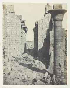 Palazzo di Karnak, Corte dei Bubastiti e Ingresso Principale della Sala Ipostila; Tebe da Maxime Du Camp