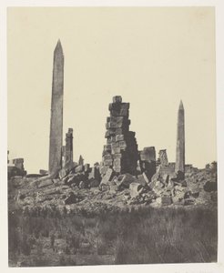 Palazzo di Karnak, Gli Obelischi; Tebe da Maxime Du Camp