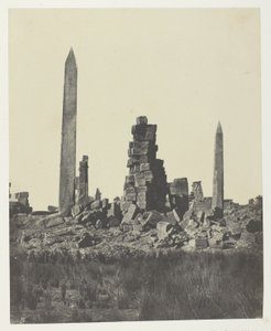 Palazzo di Karnak, Gli Obelischi; Tebe da Maxime Du Camp