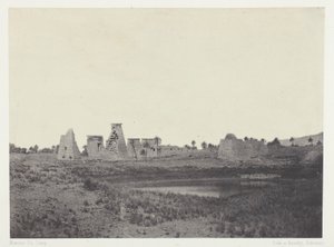 Palais de Karnak, Propilei del Sud; Tebe da Maxime Du Camp